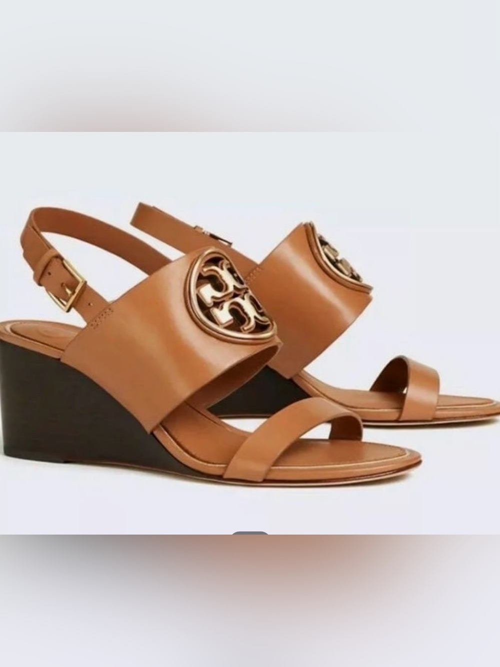 NIB Tory Burch tan wedges